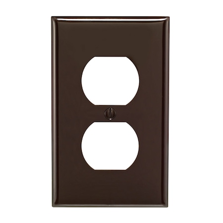 Leviton Leviton Brown 1 gang Nylon Duplex Wall Plate 1 pk 80703-000